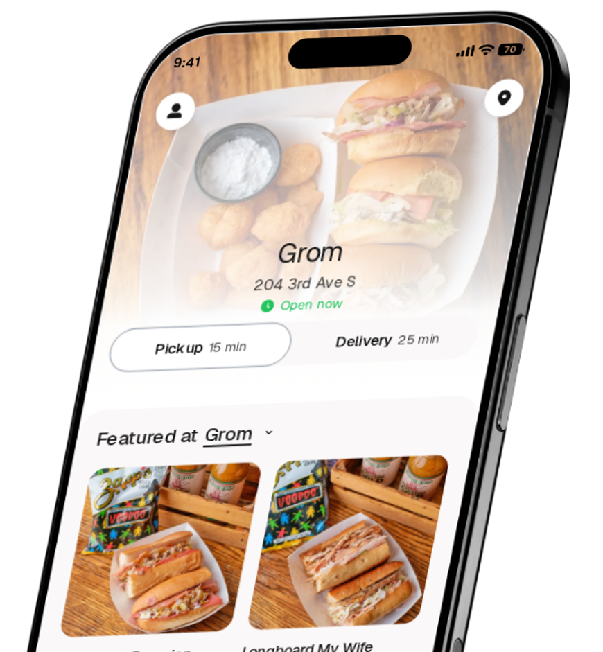Grom app preview